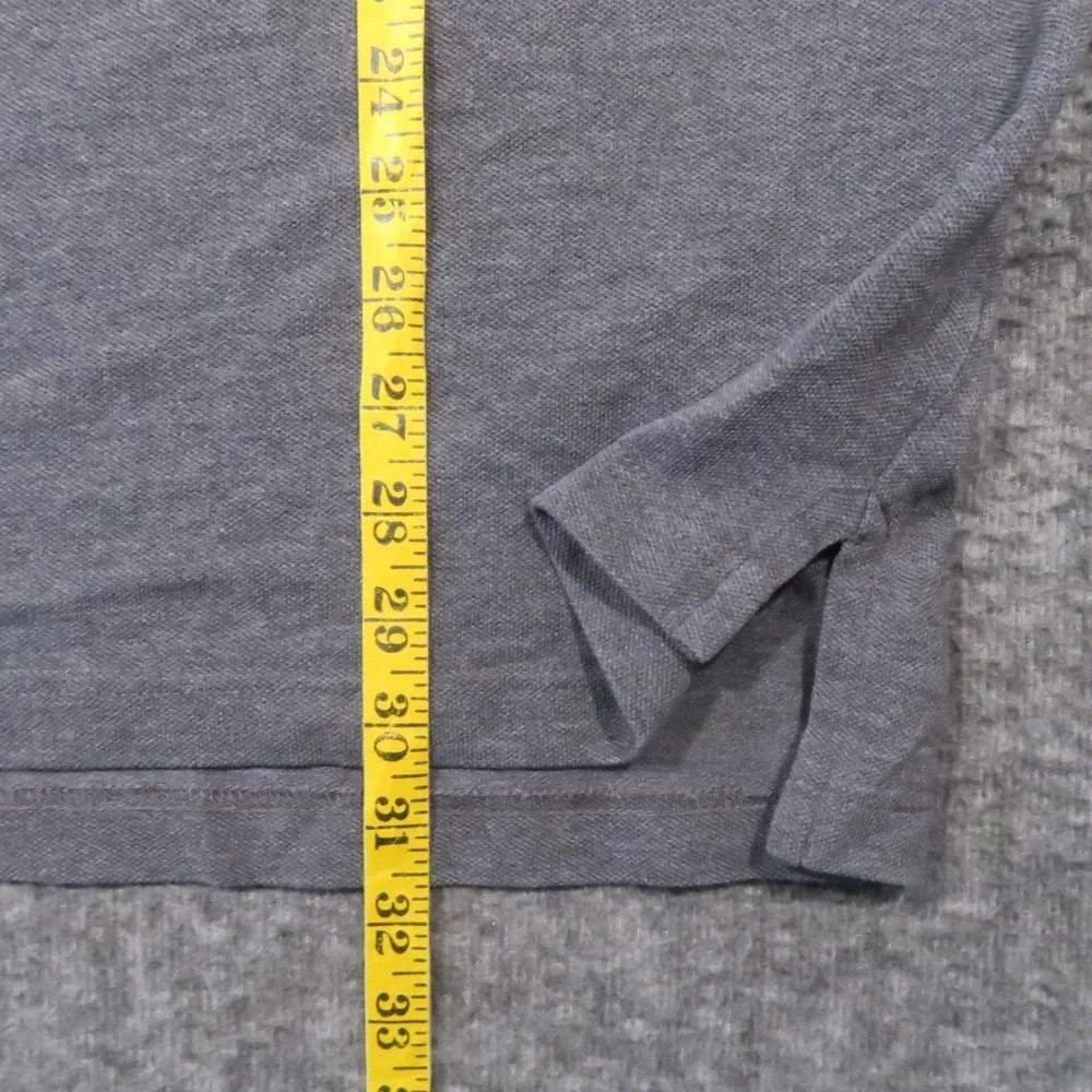 Brooks Brothers Performance Knit Polo Shirt Mens 2XL Gray Business Casual Golf